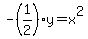 -%281%2F2%29y=x%5E2