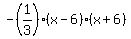 -%281%2F3%29%2A%28x-6%29%2A%28x%2B6%29