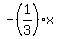 -%281%2F3%29x