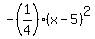 -%281%2F4%29%28x-5%29%5E2