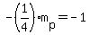 -%281%2F4%29%2Am%5Bp%5D=-1