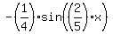 -%281%2F4%29%2Asin%28%282%2F5%29%2Ax%29