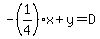 -%281%2F4%29x%2By=D