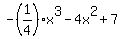 -%281%2F4%29x%5E3-4x%5E2%2B7