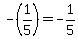 -%281%2F5%29=-1%2F5