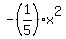 -%281%2F5%29x%5E2