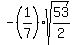 -%281%2F7%29%2Asqrt%2853%2F2%29