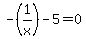 -%281%2Fx%29+-+5+=+0