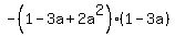 -%281-3a%2B2a%5E2%29%281-3a%29