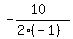-%2810%29%2F%282%28-1%29%29