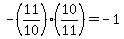 -%2811%2F10%29%2810%2F11%29=-1