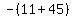-%2811+%2B+45%29
