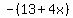 -%2813%2B4x%29