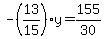 -%2813%2F15%29y=155%2F30