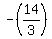 -%2814%2F3%29