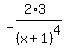 -%282%2A3%29%2F%28x%2B1%29%5E4