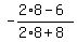 -%282%2A8-6%29%2F%282%2A8%2B8%29