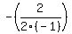-%282%2F2%28-1%29%29+