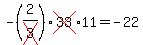 -%282%2Fcross%283%29%29cross%2833%2911=-22