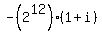 -%282%5E12%29%2A%281%2Bi%29