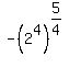 -%282%5E4%29%5E%285%2F4%29
