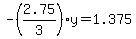 -%282.75%2F3%29y+=+1.375