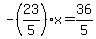 -%2823%2F5%29x=36%2F5