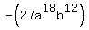 -%2827a%5E18b%5E12%29