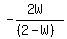 -%282W%29%2F%28%282-W%29%29
