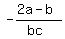 -%282a-b%29%2F%28bc%29