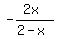 -%282x%29%2F%282-x%29
