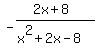-%282x%2B8%29%2F%28x%5E2+%2B+2x+-+8%29