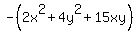 -%282x%5E2%2B4y%5E2%2B15xy%29