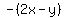 -%282x+-+y%29