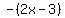 -%282x-3%29