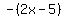-%282x-5%29+