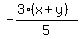 -%283%28x%2By%29%29%2F5