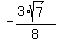 -%283%2Asqrt%287%29%29%2F8