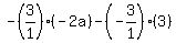 -%283%2F1%29%28-2a%29-%28-3%2F1%29%283%29+