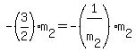 -%283%2F2%29+m%5B2%5D++=+-%281%2Fm%5B2%5D%29+m%5B2%5D+