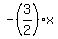-%283%2F2%29x