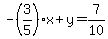 -%283%2F5%29x%2By=7%2F10