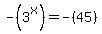 -%283%5Ex%29+=+-%2845%29