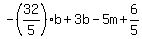 -%2832%2F5%29b%2B3b-5m%2B6%2F5