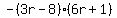 -%283r-8%29%286r%2B1%29