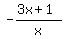 -%283x%2B1%29%2Fx