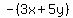 -%283x%2B5y%29
