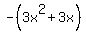 -%283x%5E2%2B3x%29