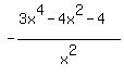 -%283x%5E4-4x%5E2-4%29%2Fx%5E2