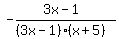 -%283x-1%29%2F%28%283x-1%29%28x%2B5%29%29